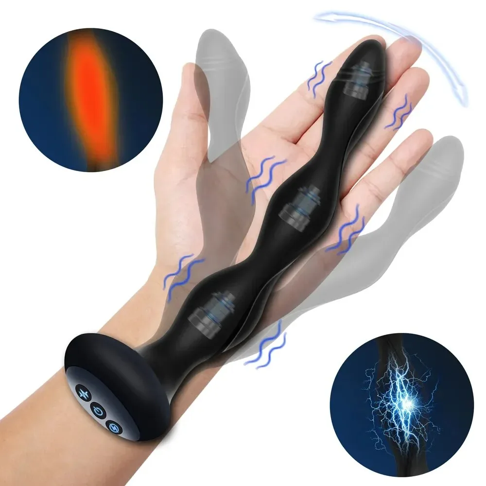 Que rung chuỗi silicon mềm dẻo siêu mềm sưởi ấm kích thích — ảnh 2