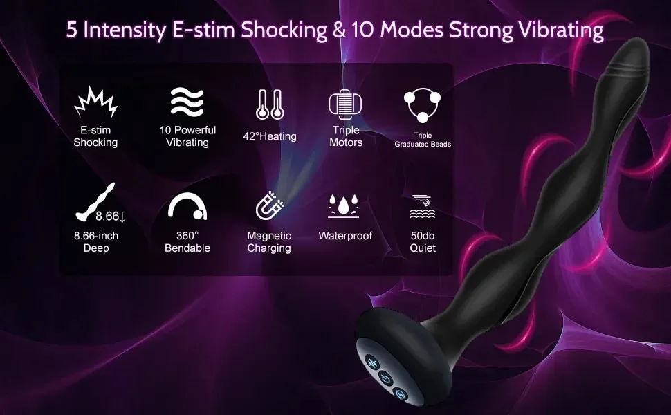 Que rung chuỗi silicon mềm dẻo siêu mềm sưởi ấm kích thích — ảnh 5
