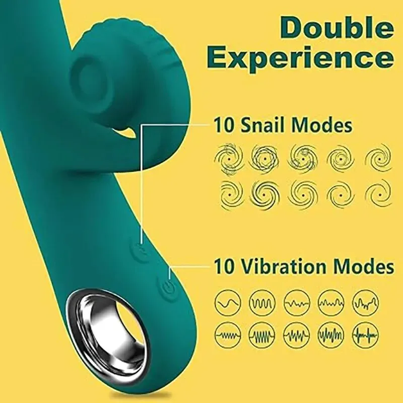 Máy rung đa năng gân gai ốc sên kích thích mạnh mẽ — hình 5
