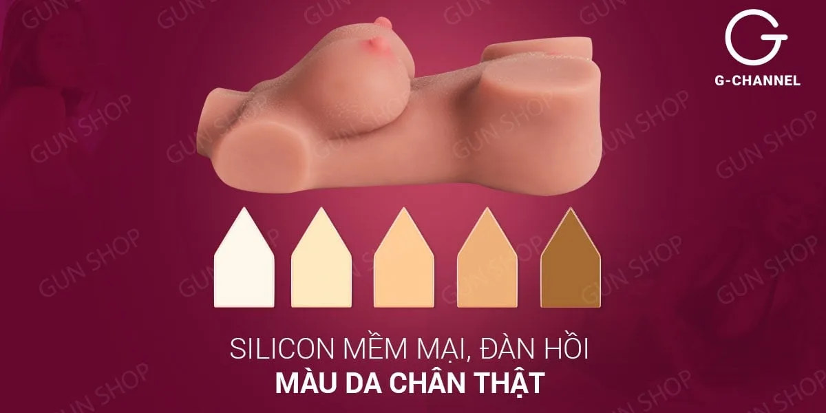 búp bê tình dục silicon bán thân cao cấp mềm mại khoái cảm thật — ảnh 3