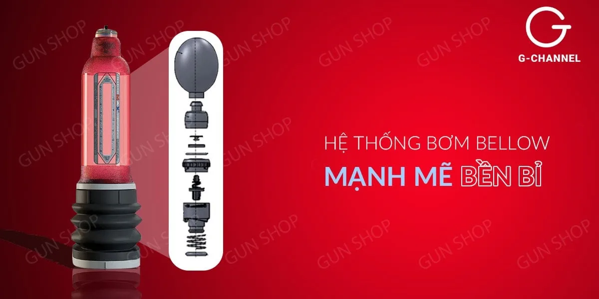 Máy tập tăng kích thước dương vật dùng áp suất nước — Thông số kỹ thuật nổi bật