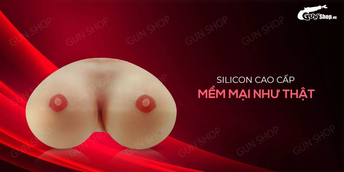 Ngực giả silicon trần kèm trứng rung đôi pin tiện lợi Joko — hình 3