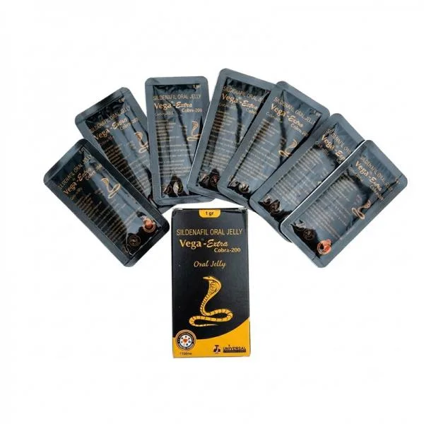 Vega Extra Oral Jelly Cobra 200mg Sildenafil Thạch Uống Tăng Cương Cứng Kéo Dài Thời Gian Hiệu Quả