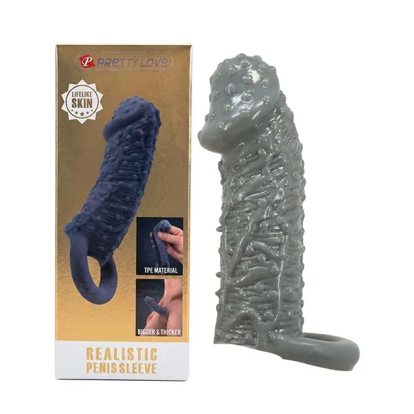 Bao cao su đôn dên Pretty Love Realistic Penis Sleeve