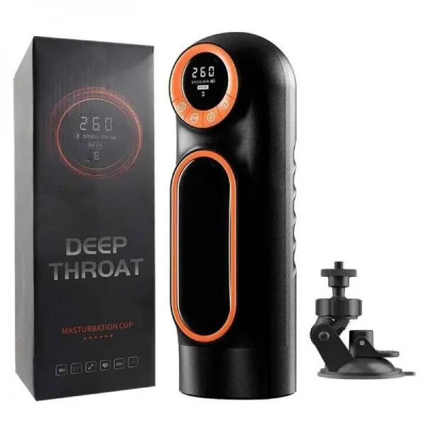 Deep Throat Máy Bú Mút Tự Động Rung Thụt Hút Chân Không Đế Gắn Tường Cao Cấp