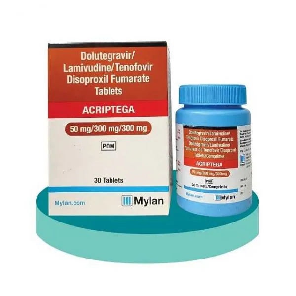 Thuốc Acriptega Mylan 50mg/300mg/300mg 30 viên - Phòng HIV hiệu quả