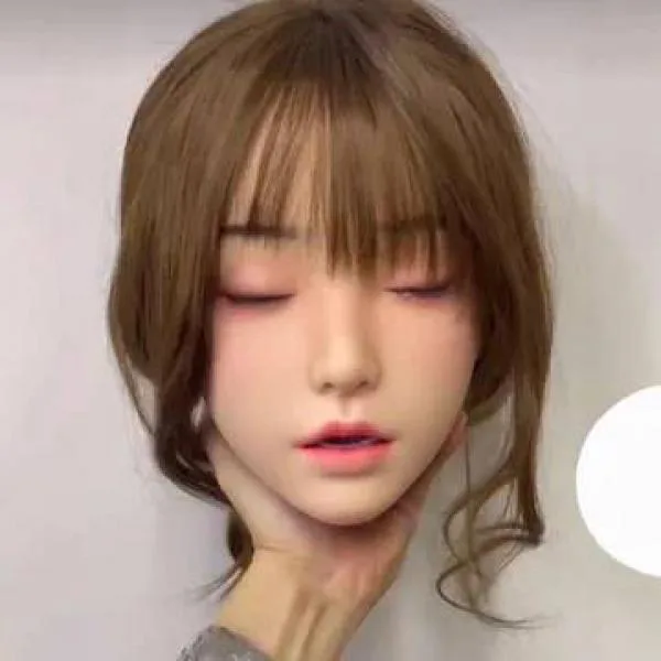 Đầu búp bê tình dục Full Silicone Kanna công chúa nhắm mắt xinh đẹp