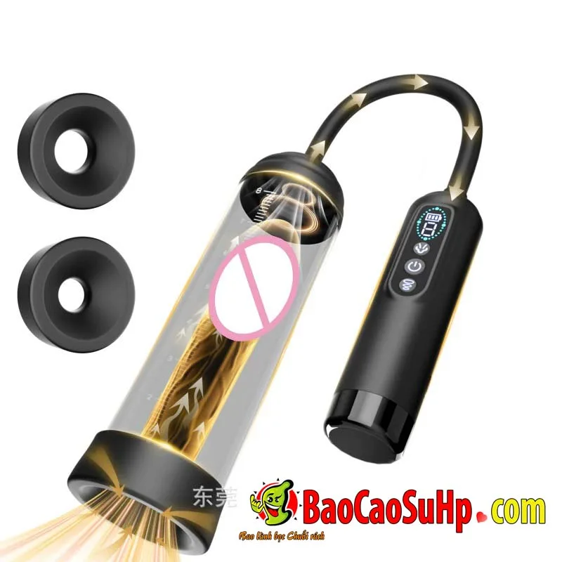 Máy tập luyện làm to cậu bé hút chân không Black Rennes hỗ trợ cương to dài hơn.
