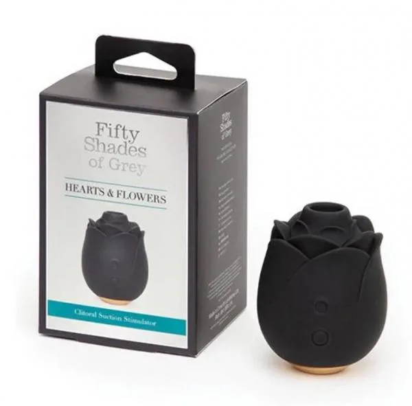 Máy Rung Thổi Âm Vật Fifty Shades Hearts & Flowers Hoa Hồng Kích Thích Pleasure Air