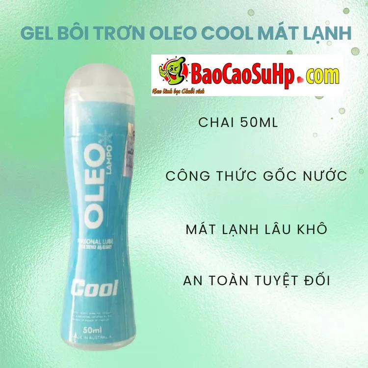 Gel Bôi Trơn Oleo Lampo Cool 50ml: Cảm Giác Mát Lạnh, Bừng Tỉnh Mọi Cuộc Yêu