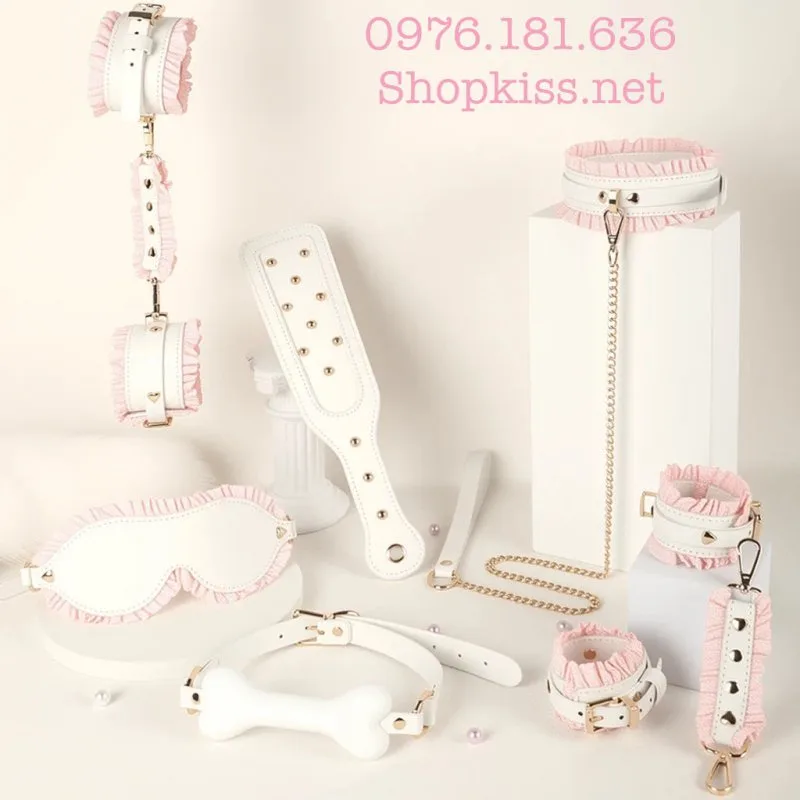 Bộ Bondage Pink Maid - Phụ Kiện BDSM Nhập Vai Hầu Gái Quyến Rũ