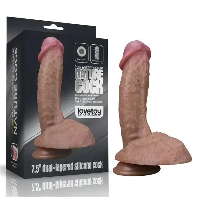 Dương Vật Giả Cao Cấp Lovetoy Nature Cock – Silicone Bạch Kim Siêu Chân Thực