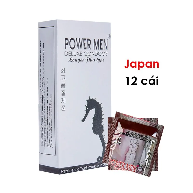 Bao Cao Su Powermen Cá Ngựa Bạc 12s