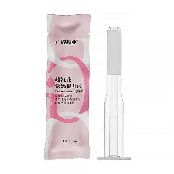 Gel bôi trơn ống bơm Guangquan Saffron - Tinh chất hoa nghệ tây, tăng khoái cảm - Ống 5ml