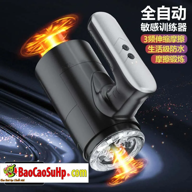 Cốc thủ dâm tự động Black Mark thụt lên xuống nhỏ gọn mạnh mẽ RC-015