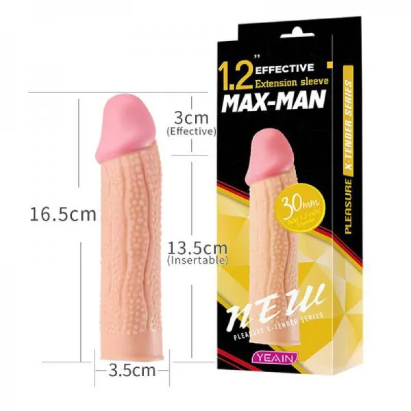 Bao Cao Su Đôn Dên Siêu Gai Max-Man Yeain Tăng Kích Thước 3cm Tăng Khoái Cảm