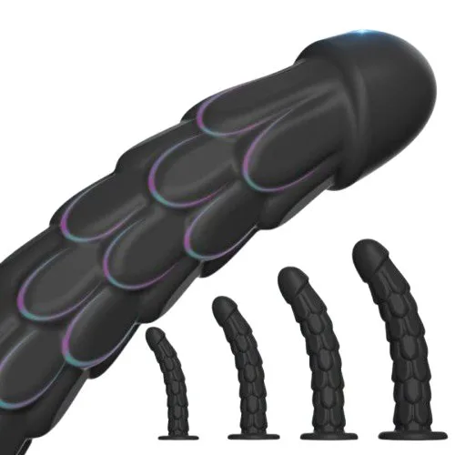 Dương vật giả vảy cá gân nổi cao cấp sextoy gay kích thích