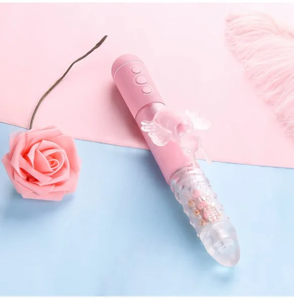 Dương vật giả đa năng Pink Butterfly Penis rung xoay thụt kích thích nữ giới — ảnh 5