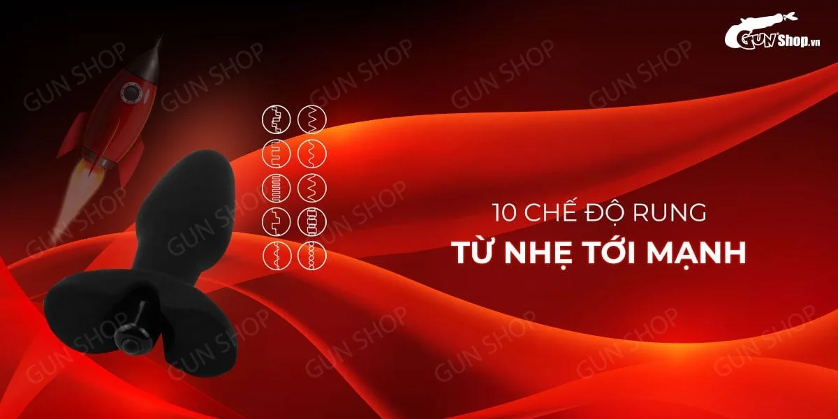 Que rung hậu môn 10 chế độ rung pin sạc cao cấp Lovetoy — Chất liệu silicon cao cấp, an toàn cho sức khỏe