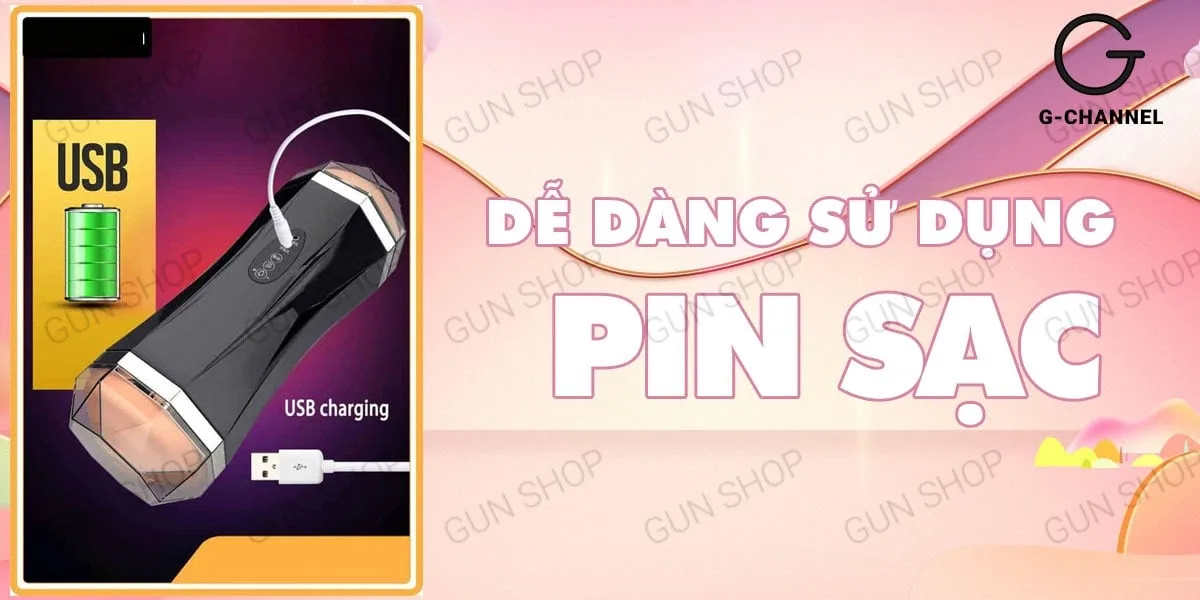 Âm đạo giả 2 đâu đa năng sạc điện - Jiuai — ảnh 4
