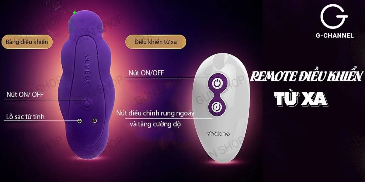 Trứng rung xoay 360 điều khiển từ xa sạc điện cao cấp Nalone Pearl — ảnh 4