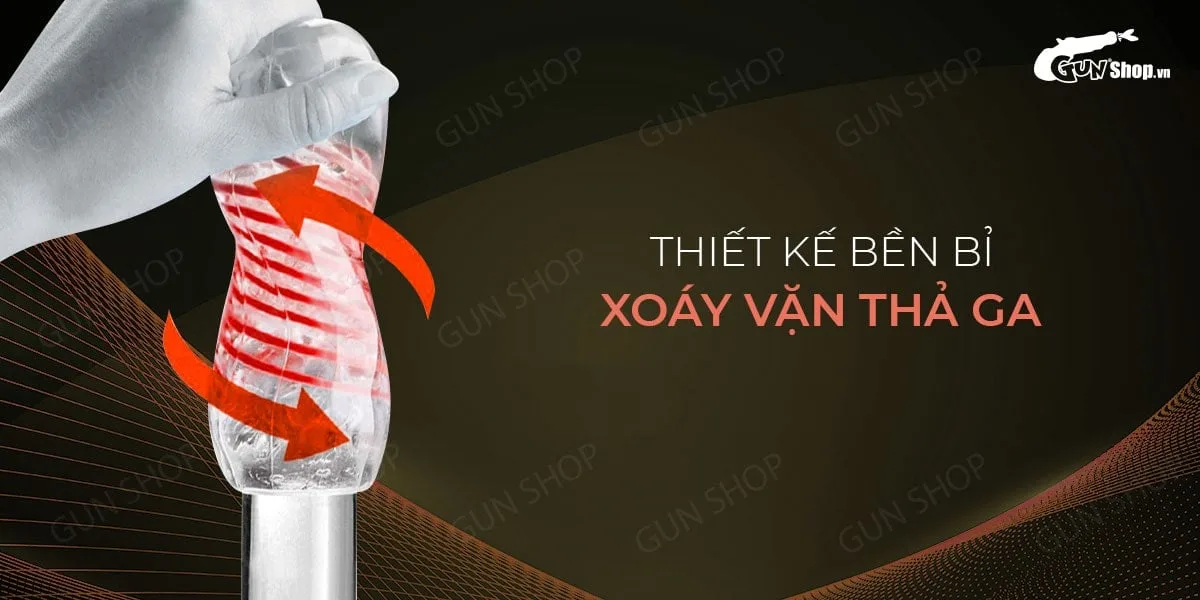 Âm đạo giả Tenga Spinner 02 Hexa ôm sát, xoắn ốc kích thích — Dù xoáy, vặn nhiều lần vẫn nguyên vẹn cảm giác bó khít, hút