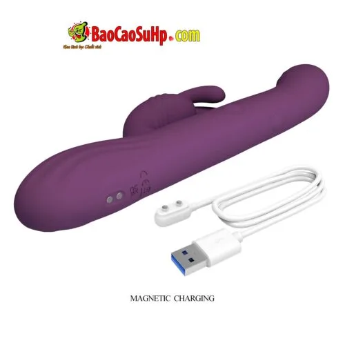 Dương vật giả cầm tay đa chức năng Prettylove tai thỏ BW-500112 Hurbert — ảnh 3