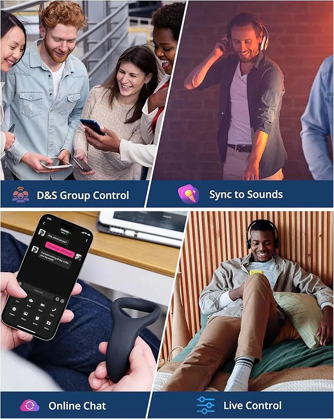 Vòng Rung Lovense Diamo Điều Khiển Từ Xa Bằng App Điện Thoại — Thiết Kế Công Thái Học Tinh Tế, Tối Ưu Để Tận Hưởng Mọi