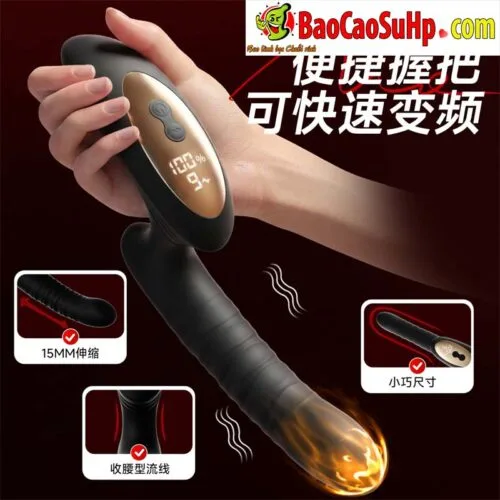 Máy kích thích hậu môn và tuyến tiền liệt cầm tay Mizzzee Horikku thụt và màn LCD Hippu — ảnh 12