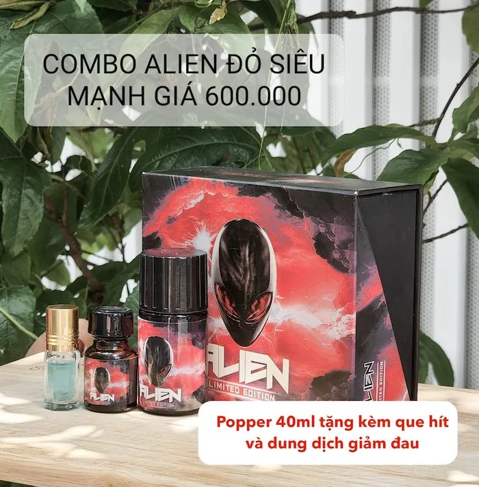 Popper Alien đỏ Limited Edition 40ml chính hãng giá tốt mua ngay
