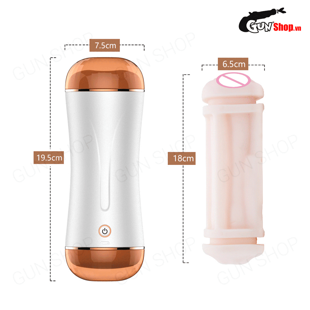Âm đạo giả 2 đầu rung và rên dùng sạc - Fox Honour VS2 — ảnh 3