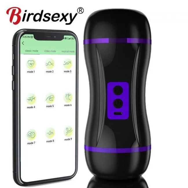 Âm đạo giả 3D 2 đầu rung hút điều khiển app, hưng phấn cực đỉnh