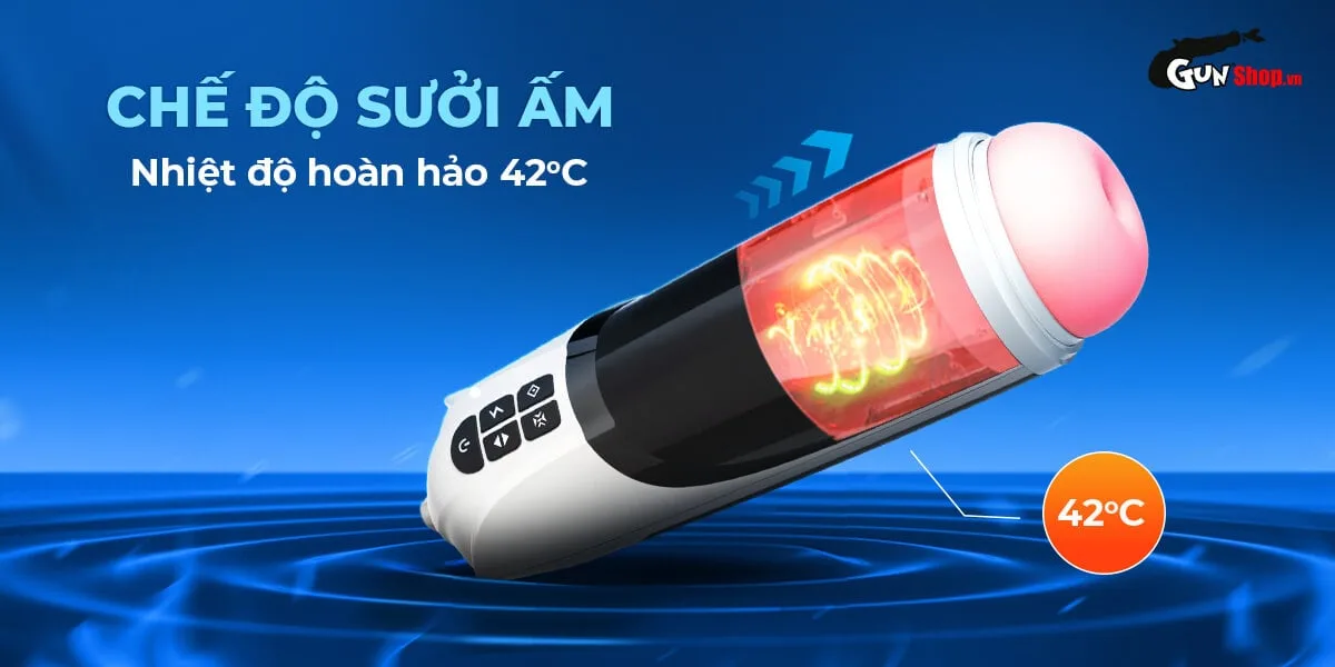 Âm đạo giả đa năng AierLe rung thụt hút sưởi ấm — ảnh 4