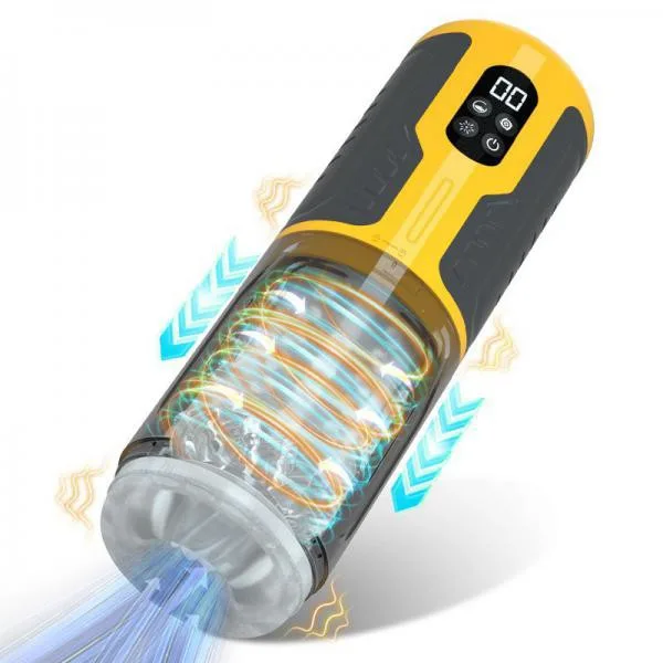 Âm đạo giả D08C 4 in 1 rung thụt xoay bú liếm hút tự động