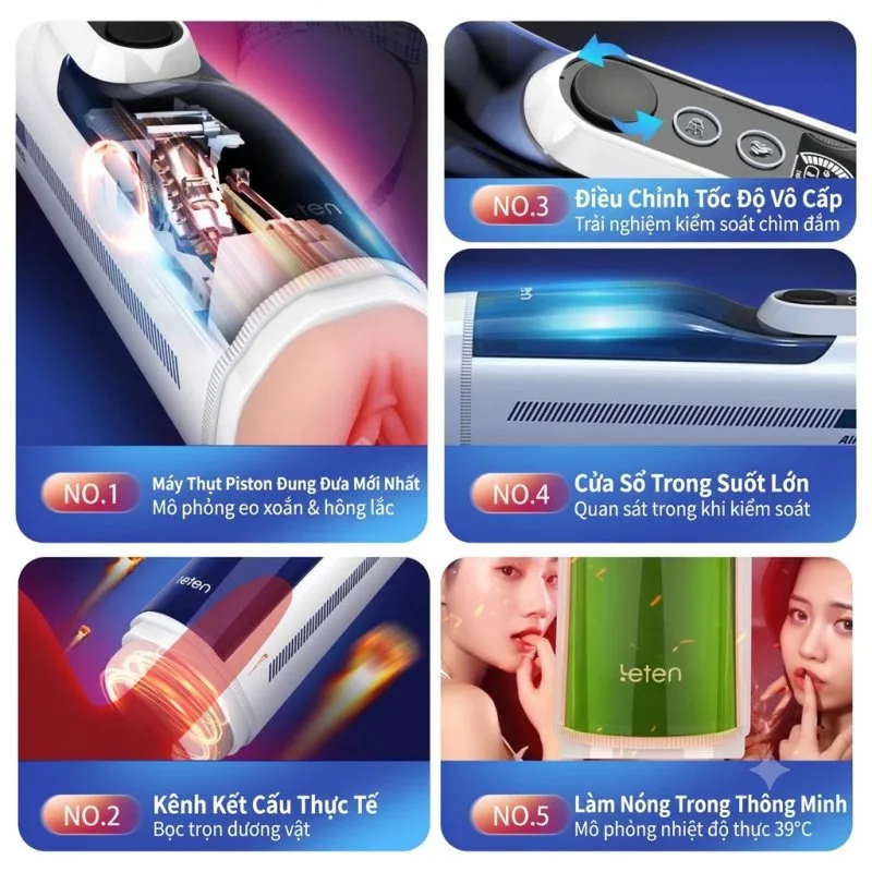 Âm đạo giả đa năng Leten A380 Male Masturbator Version 4 — ảnh 3