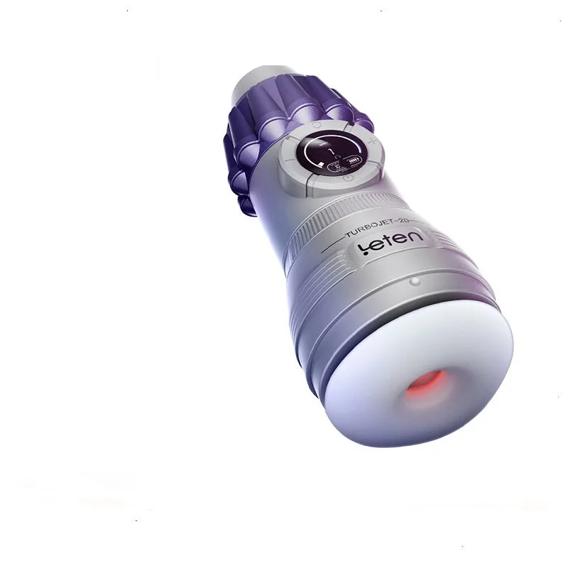 Âm đạo giả đa năng Leten Turbojet 20 rung hút tự động — ảnh 2