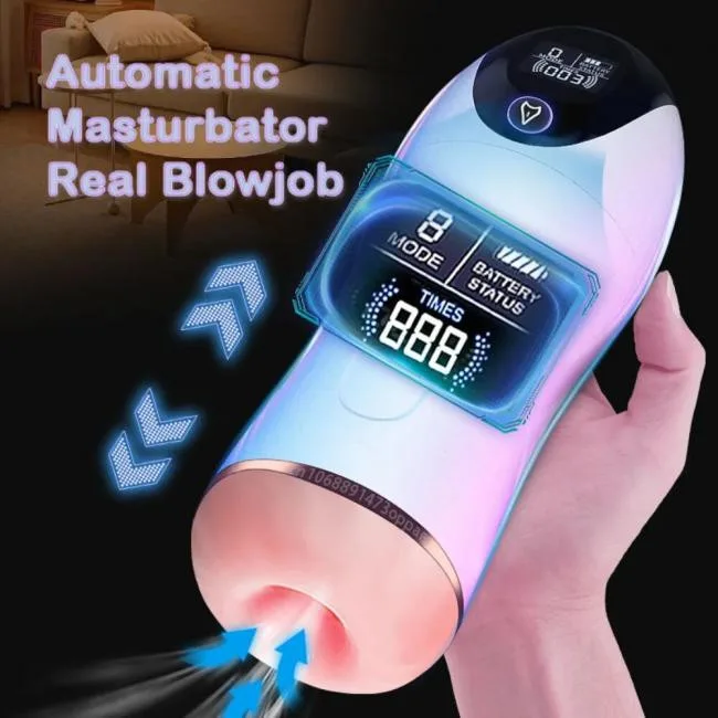 Âm đạo giả rung tự động co bóp bú hút siêu thực, kích thích