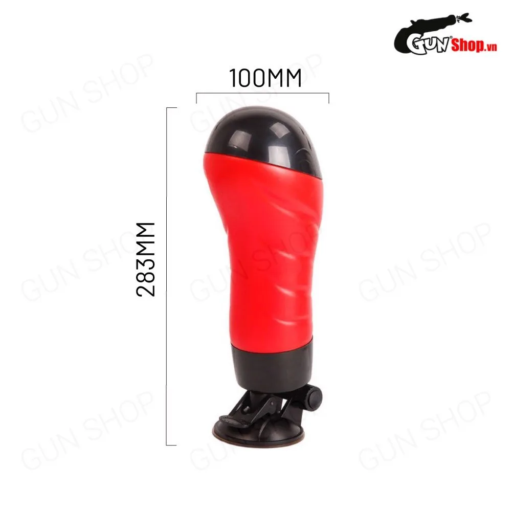 Âm đạo giả dính tường 12 tần số rung - Crazy Bull Red Delia — ảnh 3