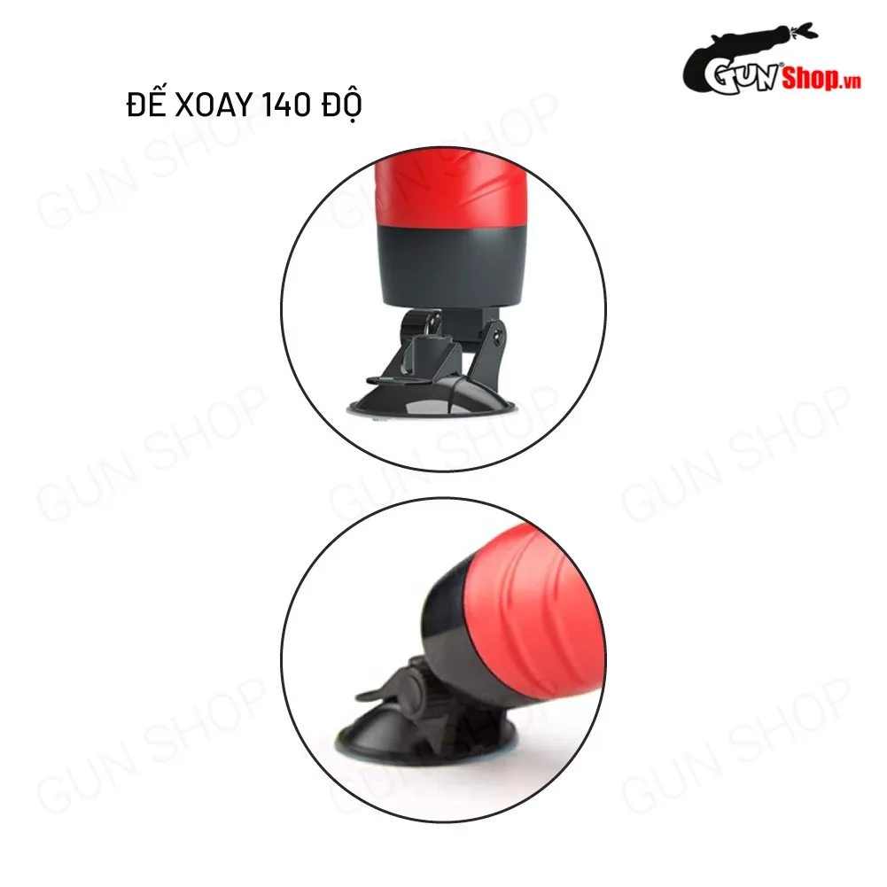 Âm đạo giả dính tường 12 tần số rung - Crazy Bull Red Delia — ảnh 5