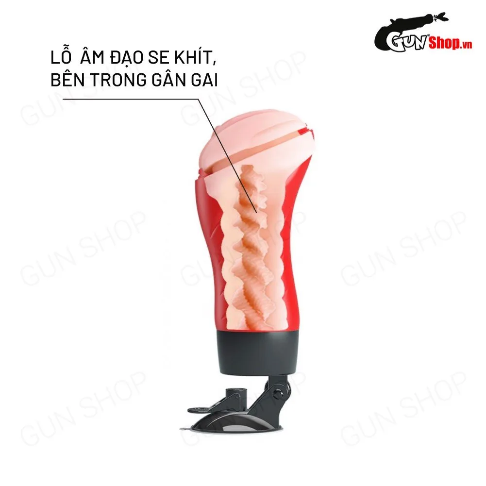 Âm đạo giả dính tường 12 tần số rung - Crazy Bull Red Delia — ảnh 6