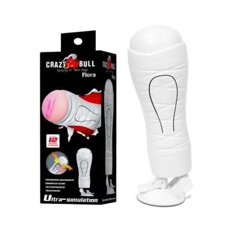 Âm đạo giả dính tường 12 tốc độ rung sạc cao cấp Baile Crazy Bull