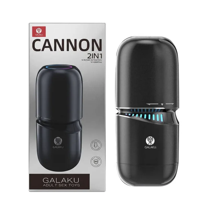 Âm đạo giả Galaku Cannon rung hút chân không xoay vô cực kết nối app điện thoại — ảnh 2