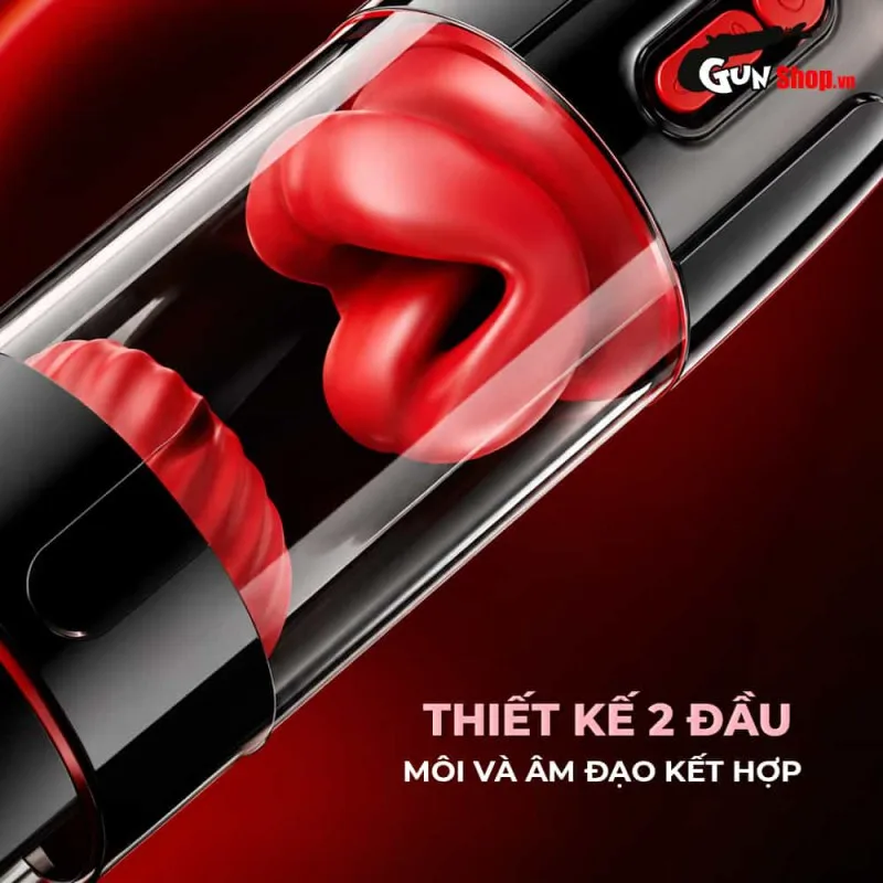 Âm đạo giả Galaku U-Man 2 đầu miệng lưỡi và bướm giả — ảnh 5