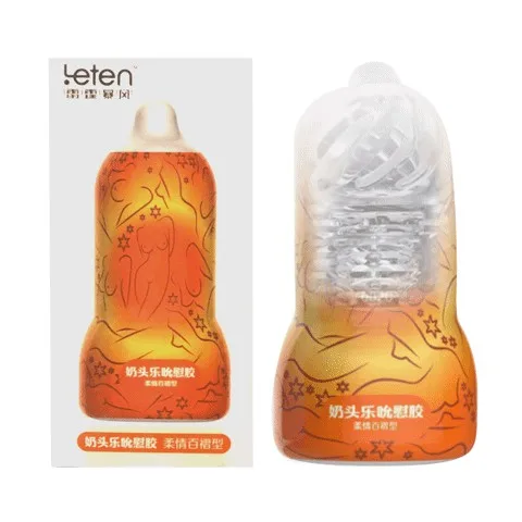 Âm đạo giả Leten núm vú silicon y tế nhiều nếp xếp kích thích