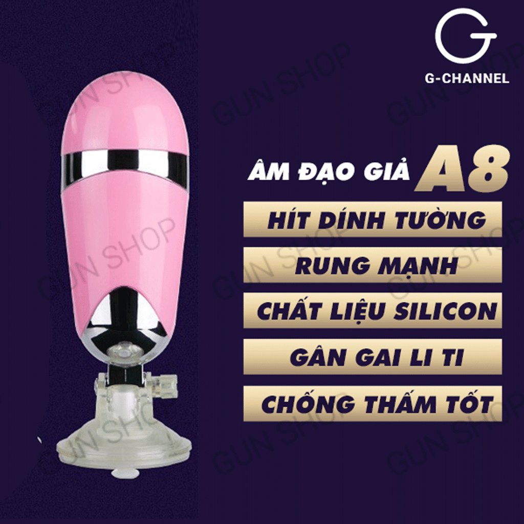 Âm đạo giả hít tường rung mạnh A8 kích thích cực đỉnh nhập khẩu — ảnh 3