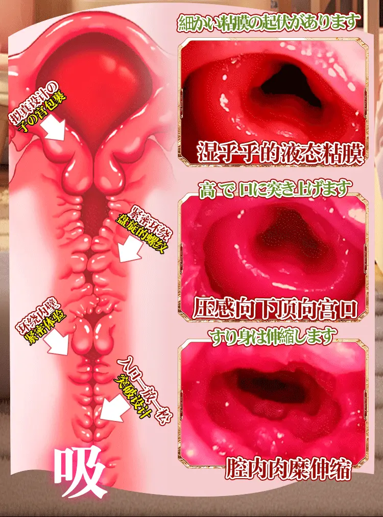 Âm đạo giả Jiuai Sakuragi 3D đúc nguyên khối Giác ngộ 960g — ảnh 9