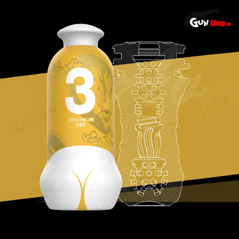 Âm đạo giả Leten One 3 Yellow siêu mềm dẻo, cảm giác thật, kích thích cực mạnh — ảnh 4
