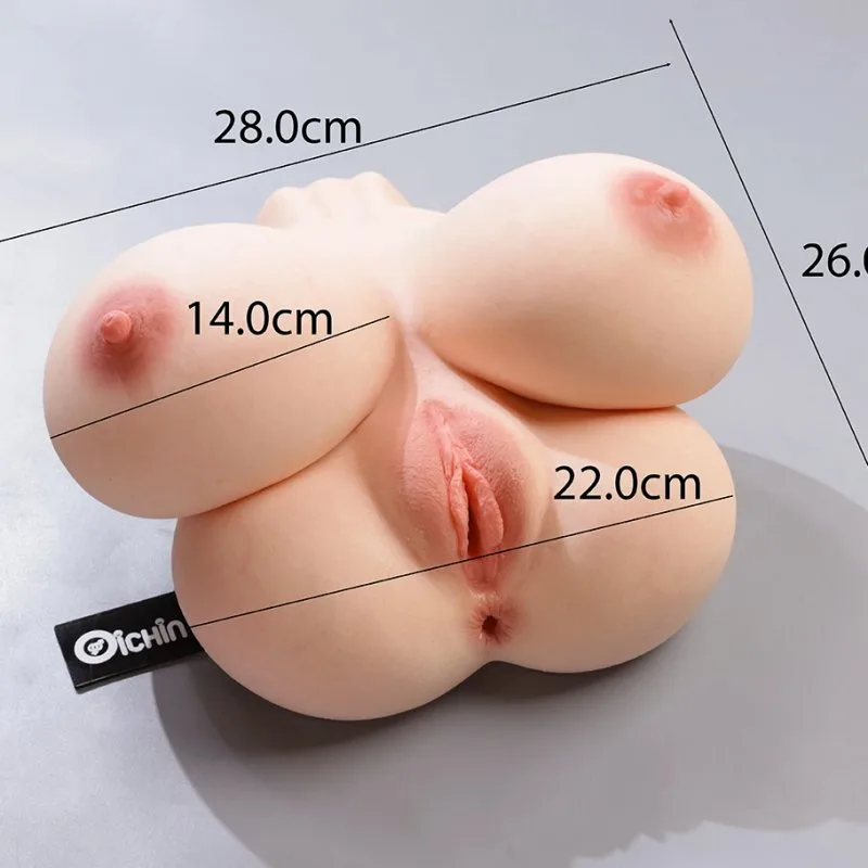 Âm đạo giả Manmiao MG06 2 lỗ âm đạo hậu môn kèm ngực mềm mại — ảnh 2