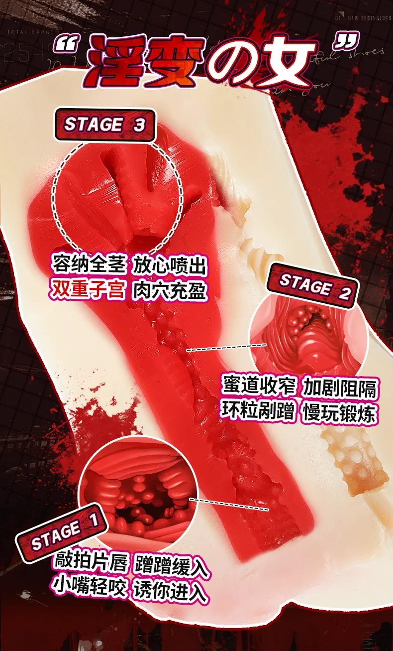 Âm đạo giả nguyên khối có tử cung COC Uterus Breakthrough 1,4kg — ảnh 3