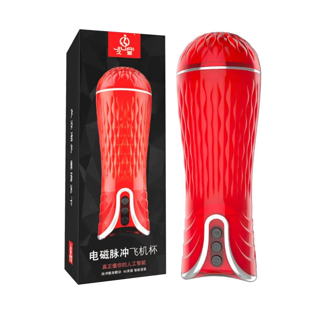 Âm đạo giả rung đa chế độ sạc nhanh Jiual 4D Red cao cấp — ảnh 2